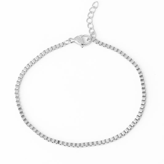 Square Bracelet Silver