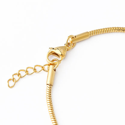 Round Snake Bracelet (18K Gold)