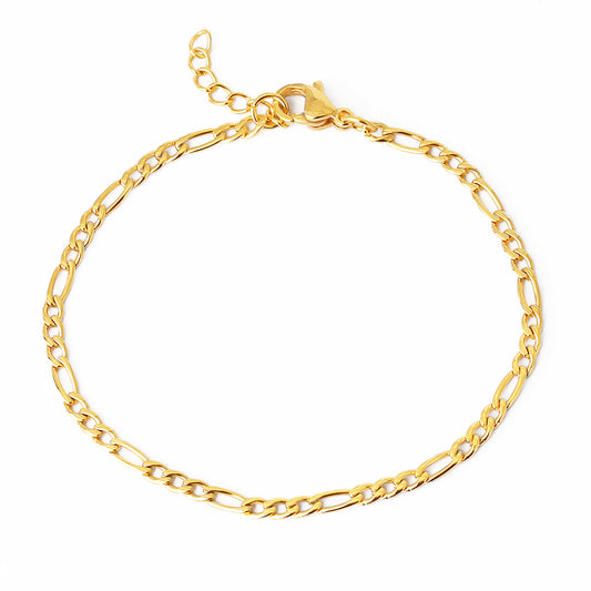 Figaro Bracelet (18K Gold)