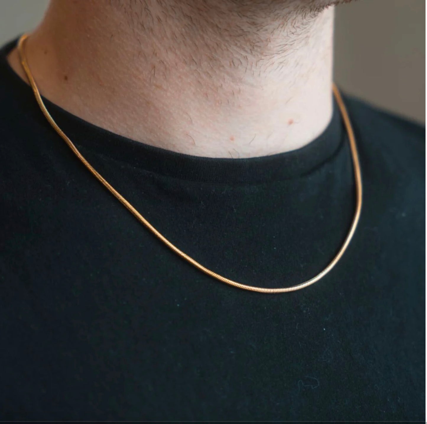 Round Snake chain (18K Gold)