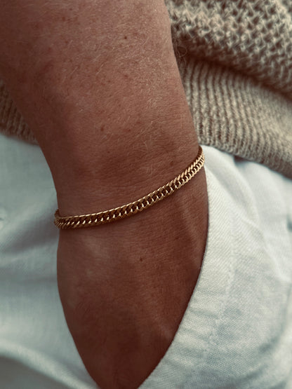 Cuban Bracelet (18K Gold)