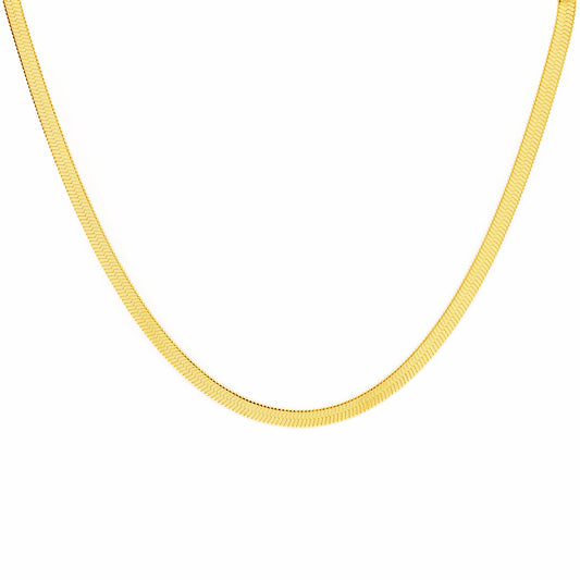 Flat Snake Chain (18K Gold)